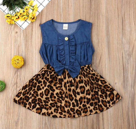 Laly Print Dress- Leopard
